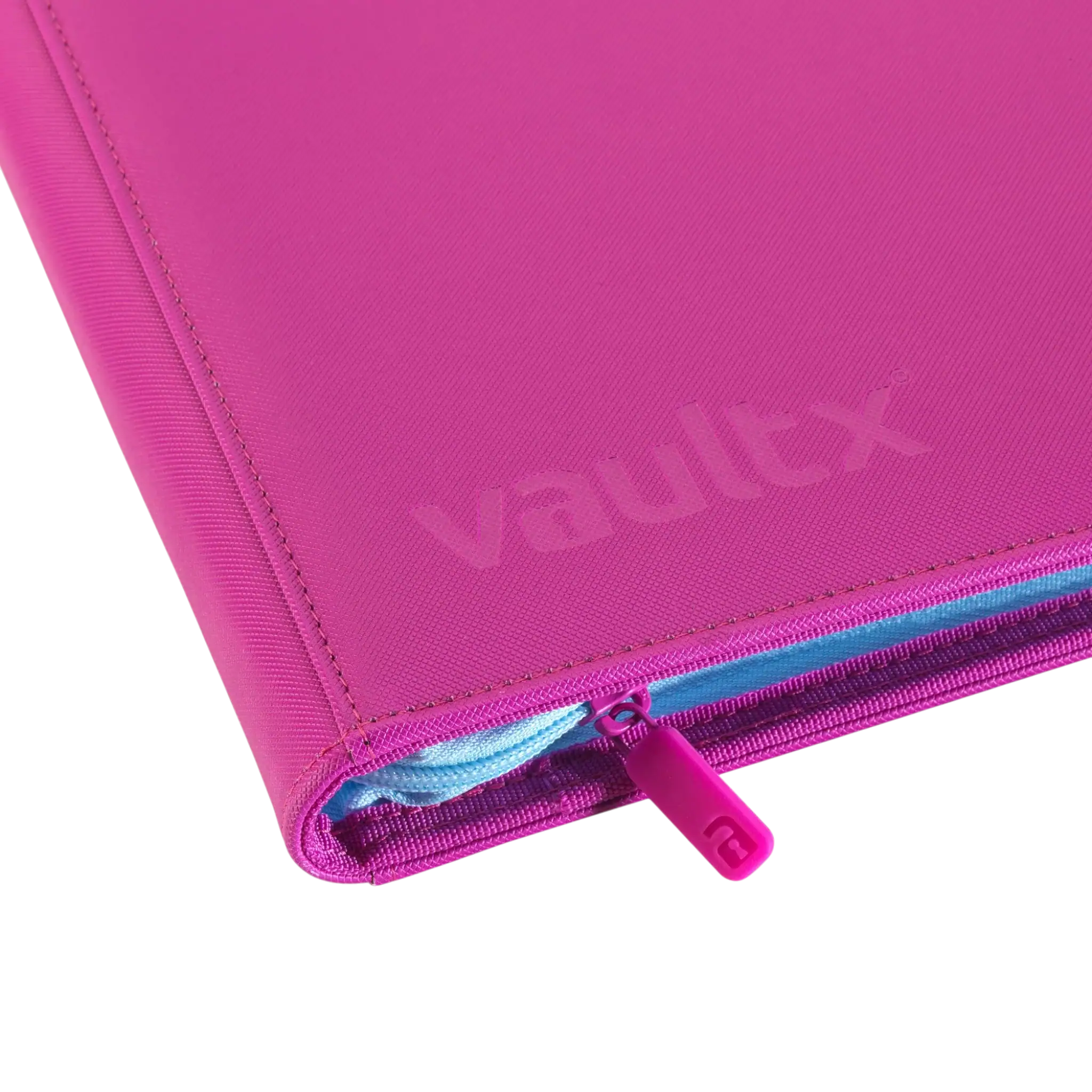 Vault X 9-Pocket Exo-Tec® Zip Binder ME2 5 Bright pink Exo-Tec® zip binder with multiple pockets for organisation.