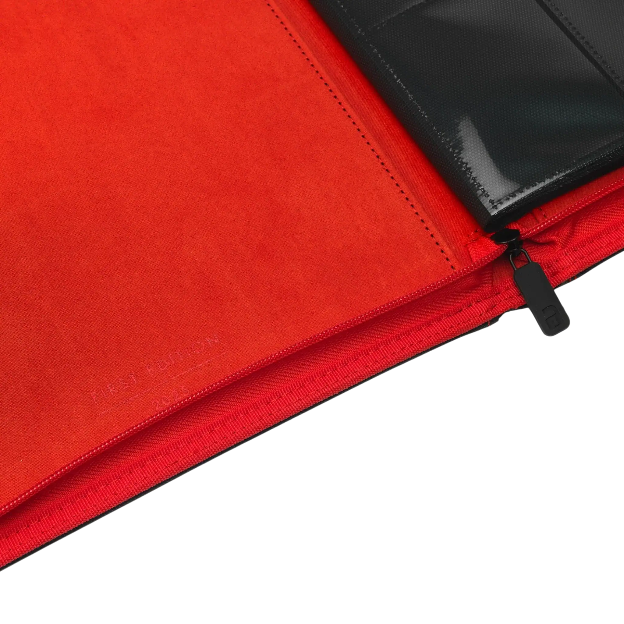 Vault X 9-Pocket Exo-Tec® Zip Binder SV10 10 Compact red zip binder with multiple pockets for organisation.