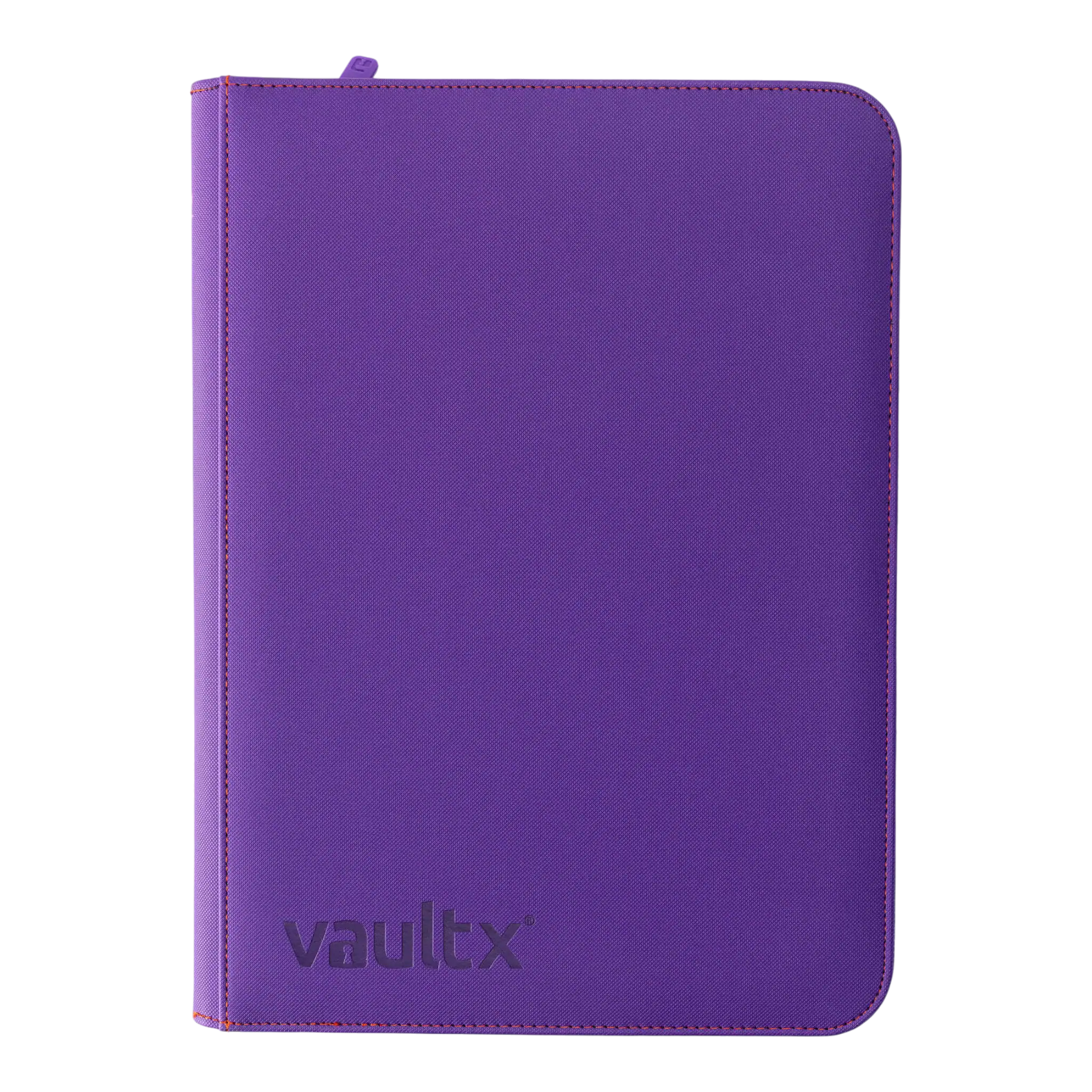 Vault X 9-Pocket Exo-Tec® Zip Binder SV1 6 Exo-Tec® Zip Binder with 9 pockets, durable purple cover, ideal for organising cards and documents.