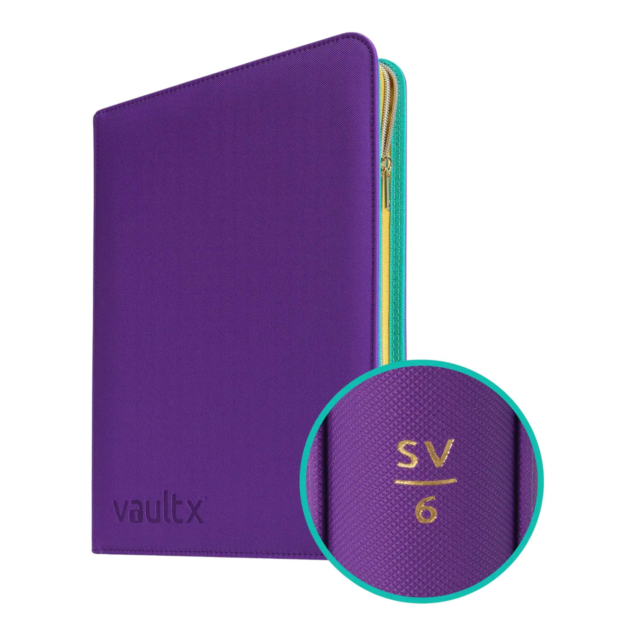 Vault X 9-Pocket Exo-Tec® Zip Binder SV6 1 Purple Vault X 9-Pocket Exo-Tec® Zip Binder for organisation and storage.