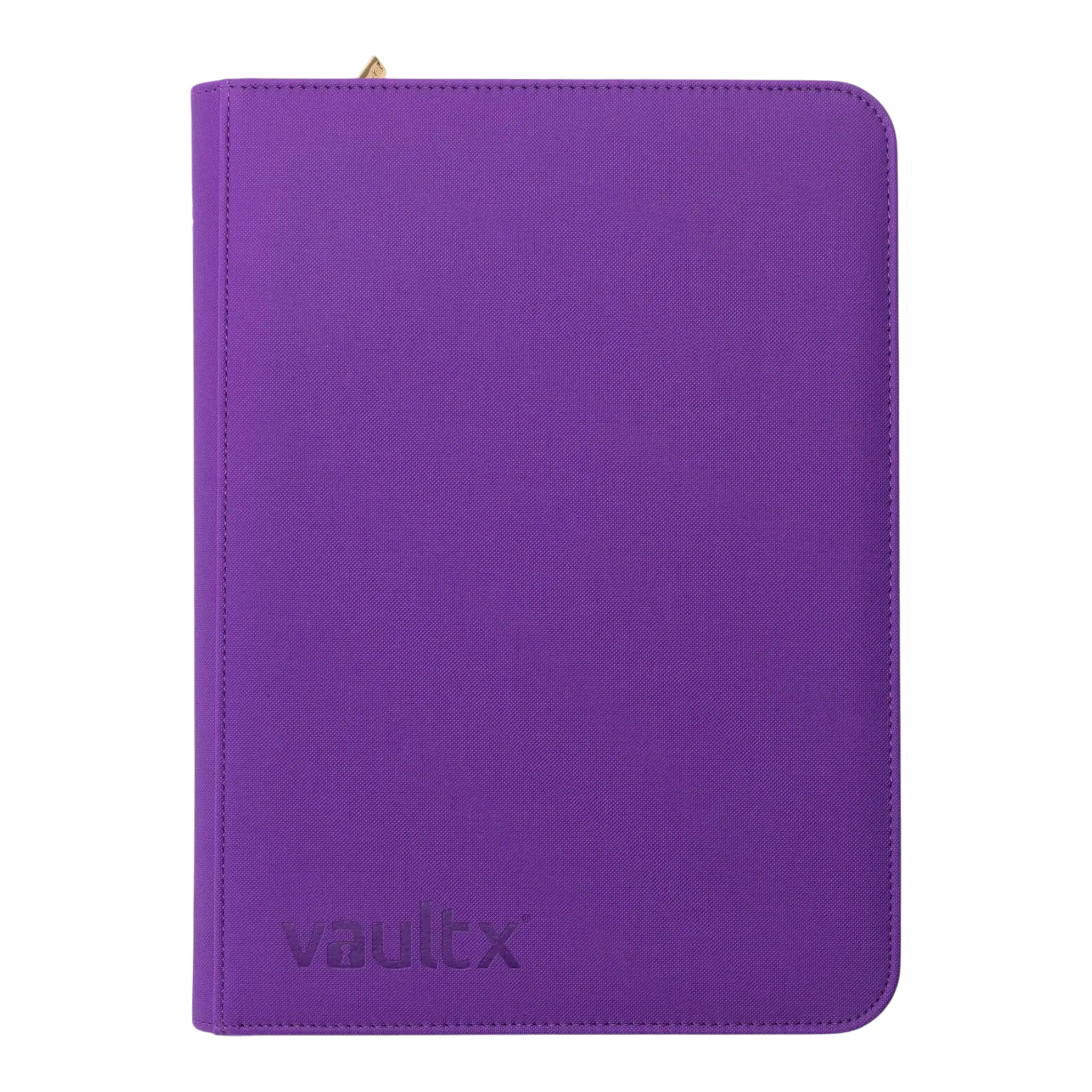 Vault X 9-Pocket Exo-Tec® Zip Binder SV6 7 Exo-Tec® Zip Binder with 9 pockets, Vault X brand, purple colour, durable and compact.