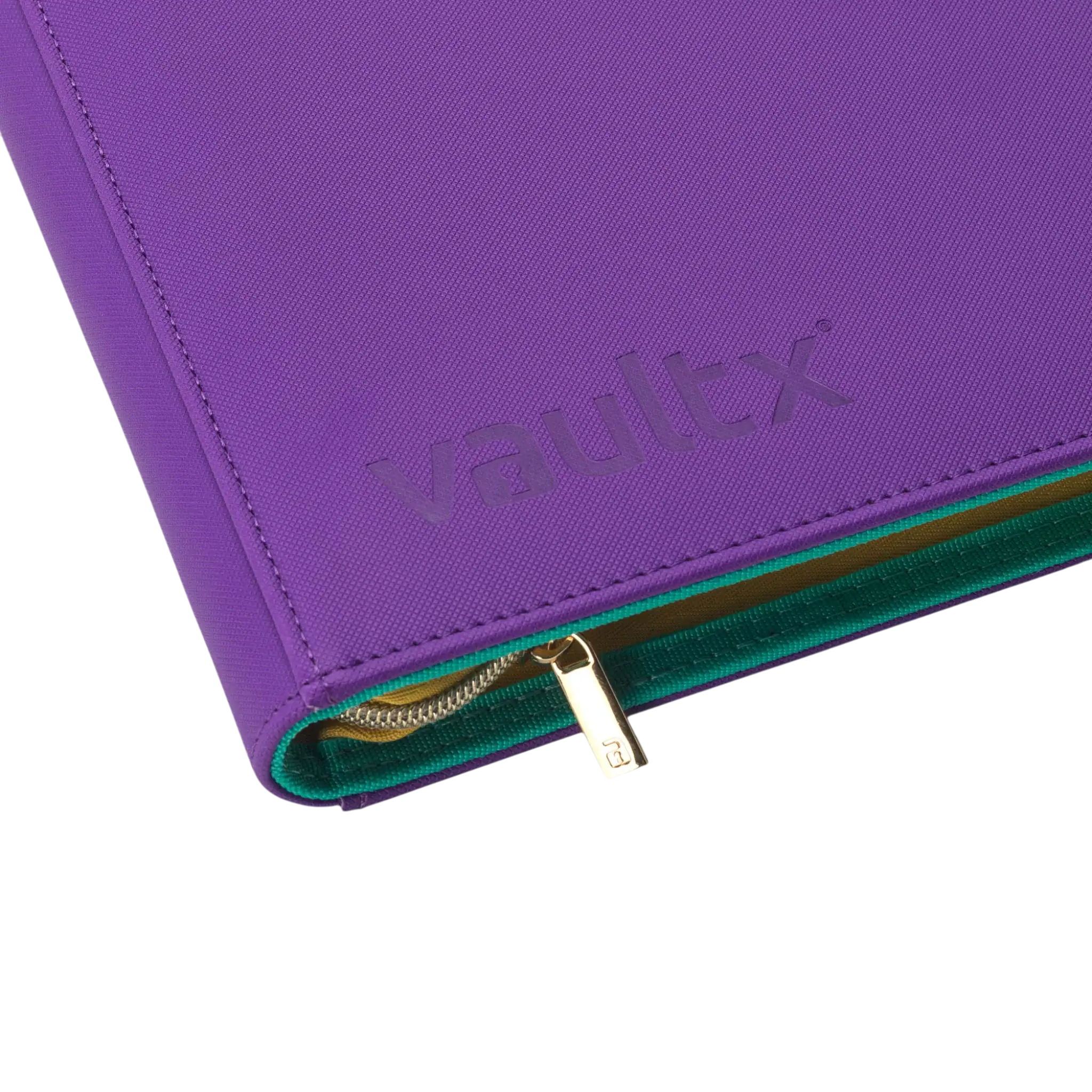 Vault X 9-Pocket Exo-Tec® Zip Binder SV6 5 Exo-Tec® zip binder with 9 pockets, durable purple design for school organisation.
