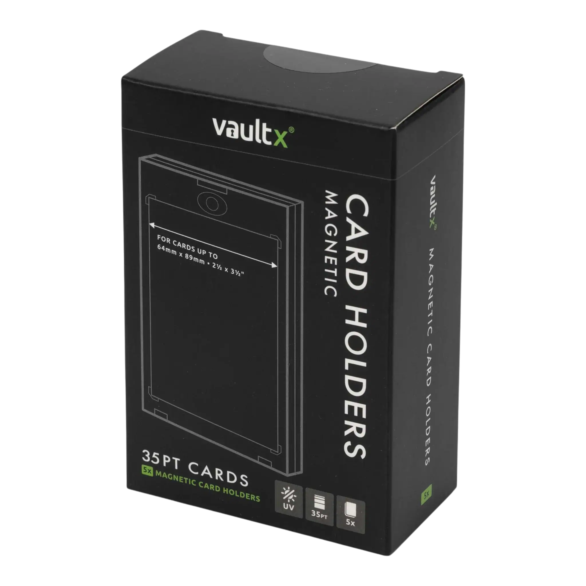 Vault X Magnetic Card Holders 35pt (5 Pack) 3 Magnetic card holders for Vault X cards, ideal for secure storage and organisation. Perfect for busi.