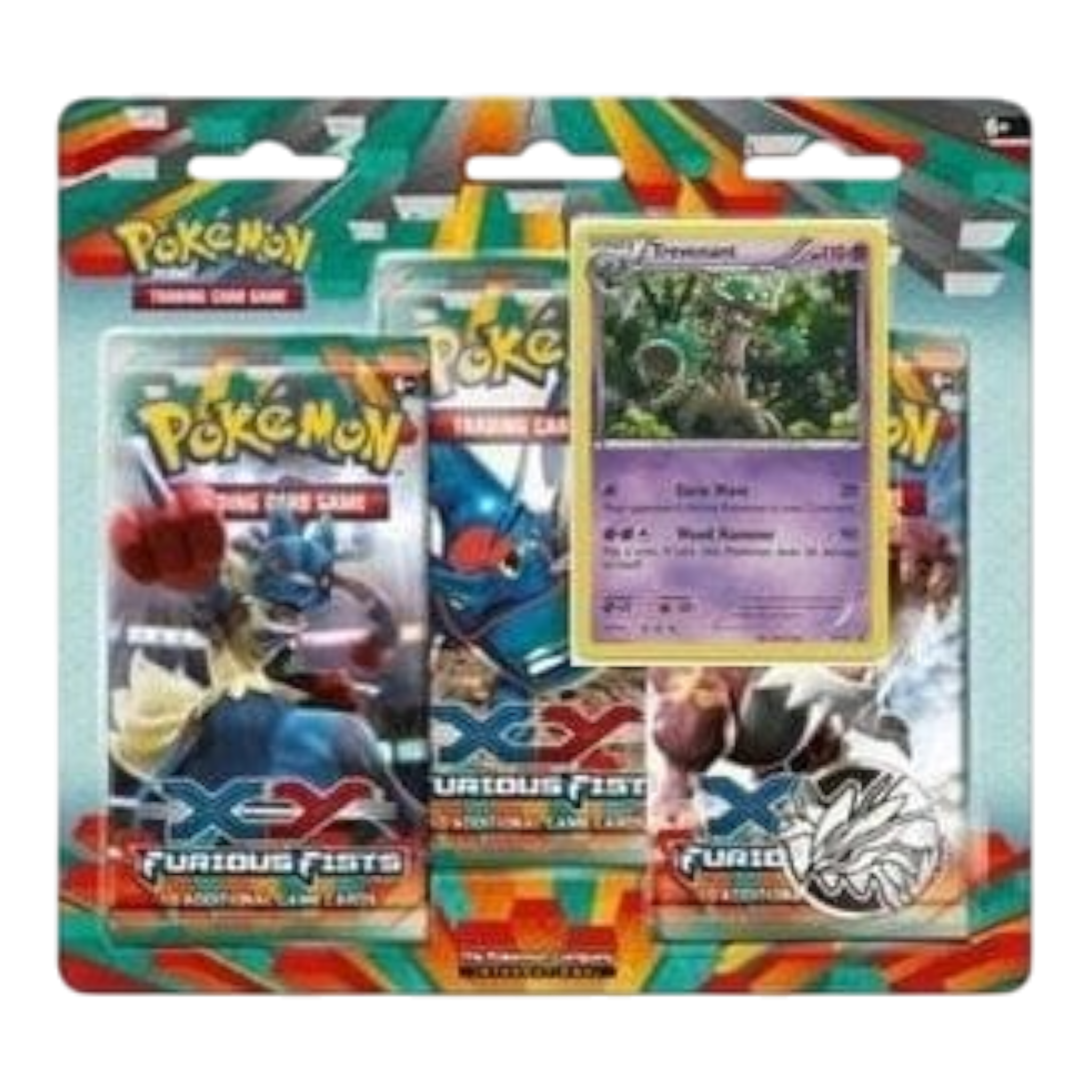 Pokémon 3 Pack Blister (3 Packs + Holo + Coin) : Trevenant - XY Furious Fists 1 Pokémon Trevenant 3 Pack Blister with Holo Card and Coin for Pokémon collectors.