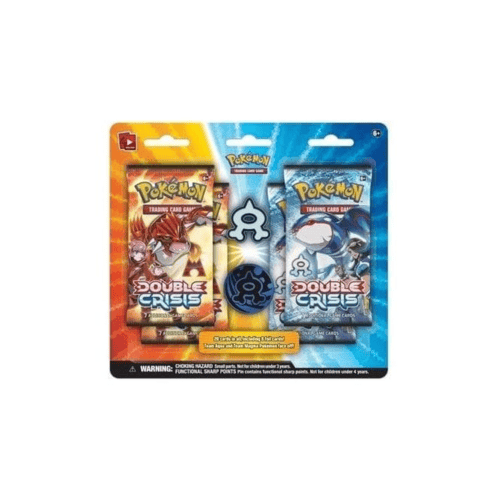 Pokémon XY Double Crisis blister pack featuring Team Aqua Pokémon cards and accessories.
