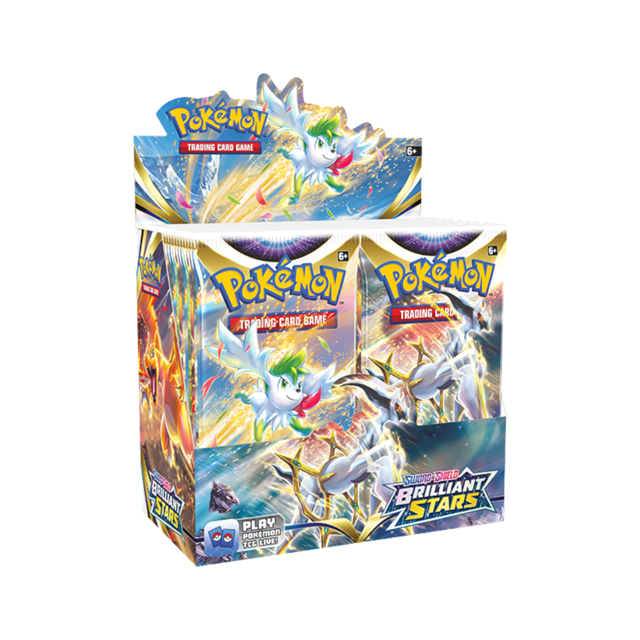 Pokémon Brilliant Stars Booster Box (36 Packs) 1 High-quality Pokémon Brilliant Stars booster box with 36 packs for collectors and players.