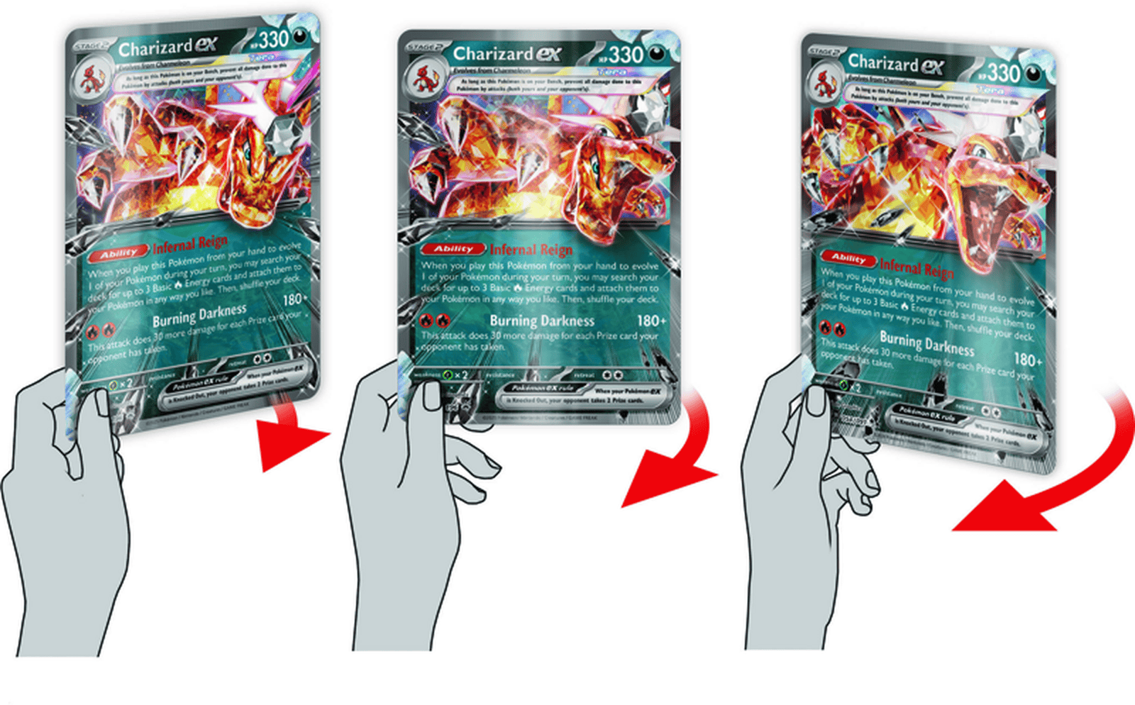 Pokémon Charizard EX Special Collection 3 Charizard EX Pokémon trading card with fiery dragon design, 330 HP, and special collection label.