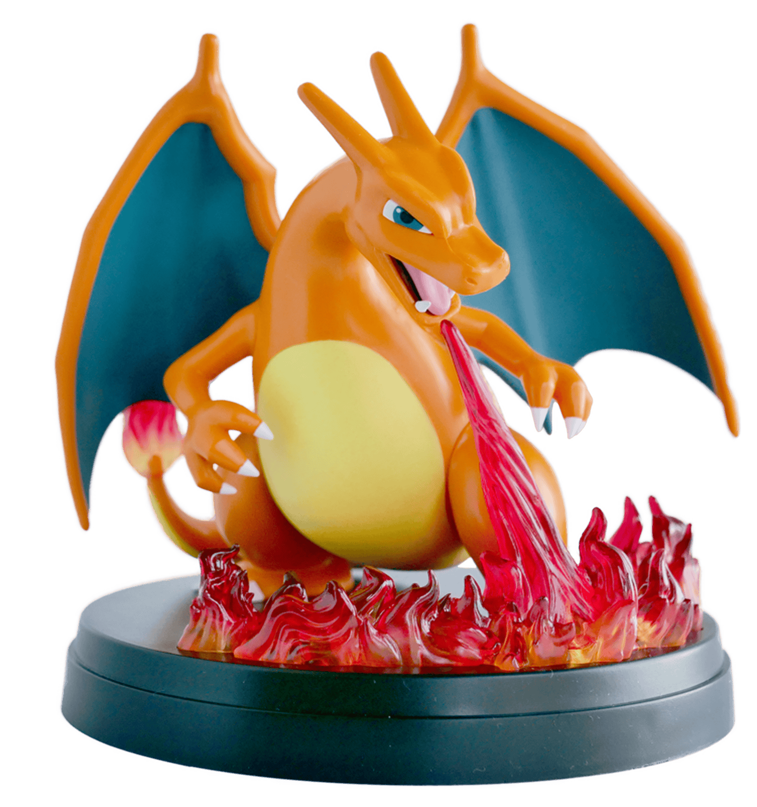 Pokémon Charizard EX Super Premium Collection 2 Charizard EX Pokémon figure with fiery base and wings.