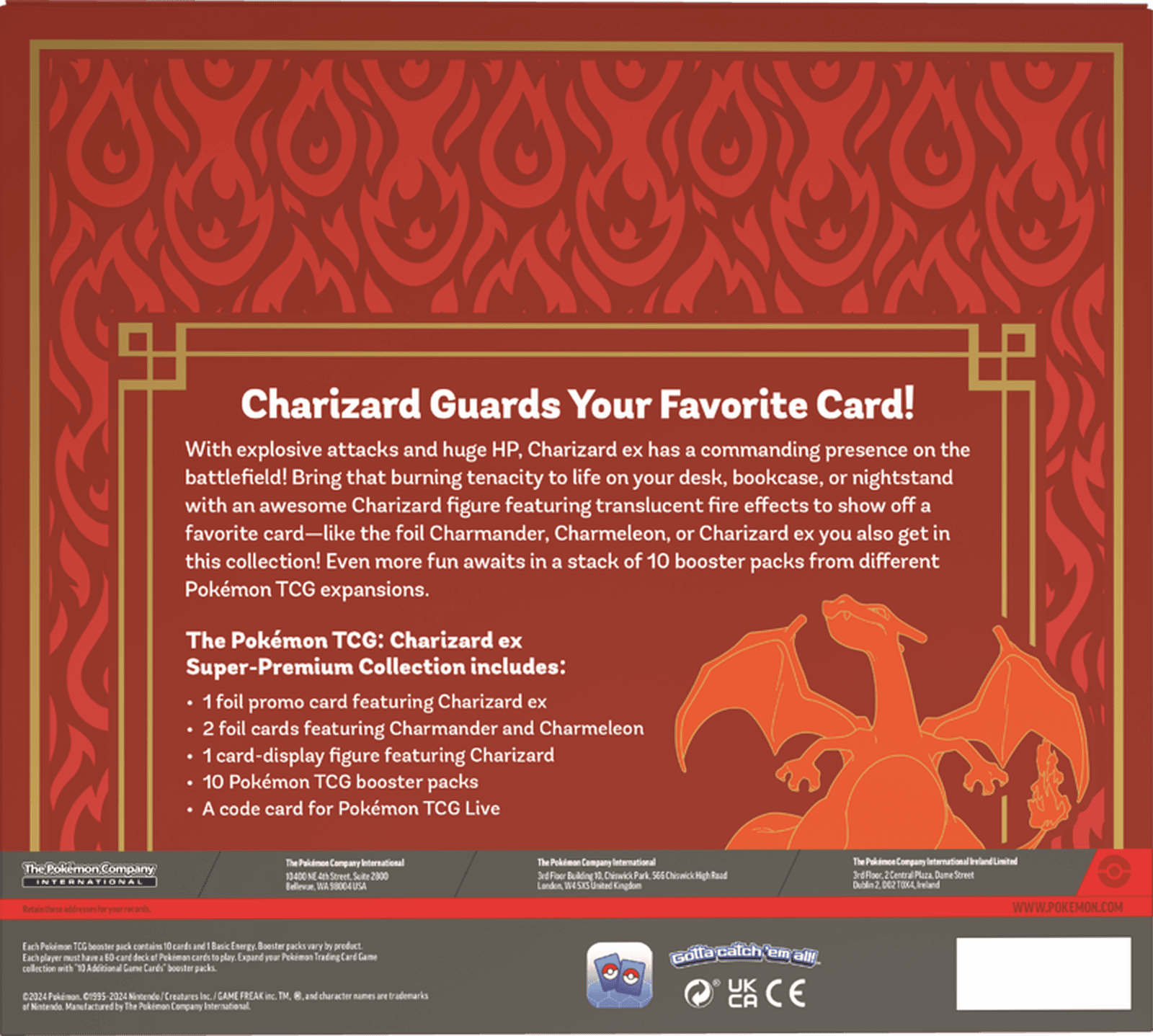 Pokémon Charizard EX Super Premium Collection 3 Charizard EX Pokémon card collection with exclusive cards and booster packs.