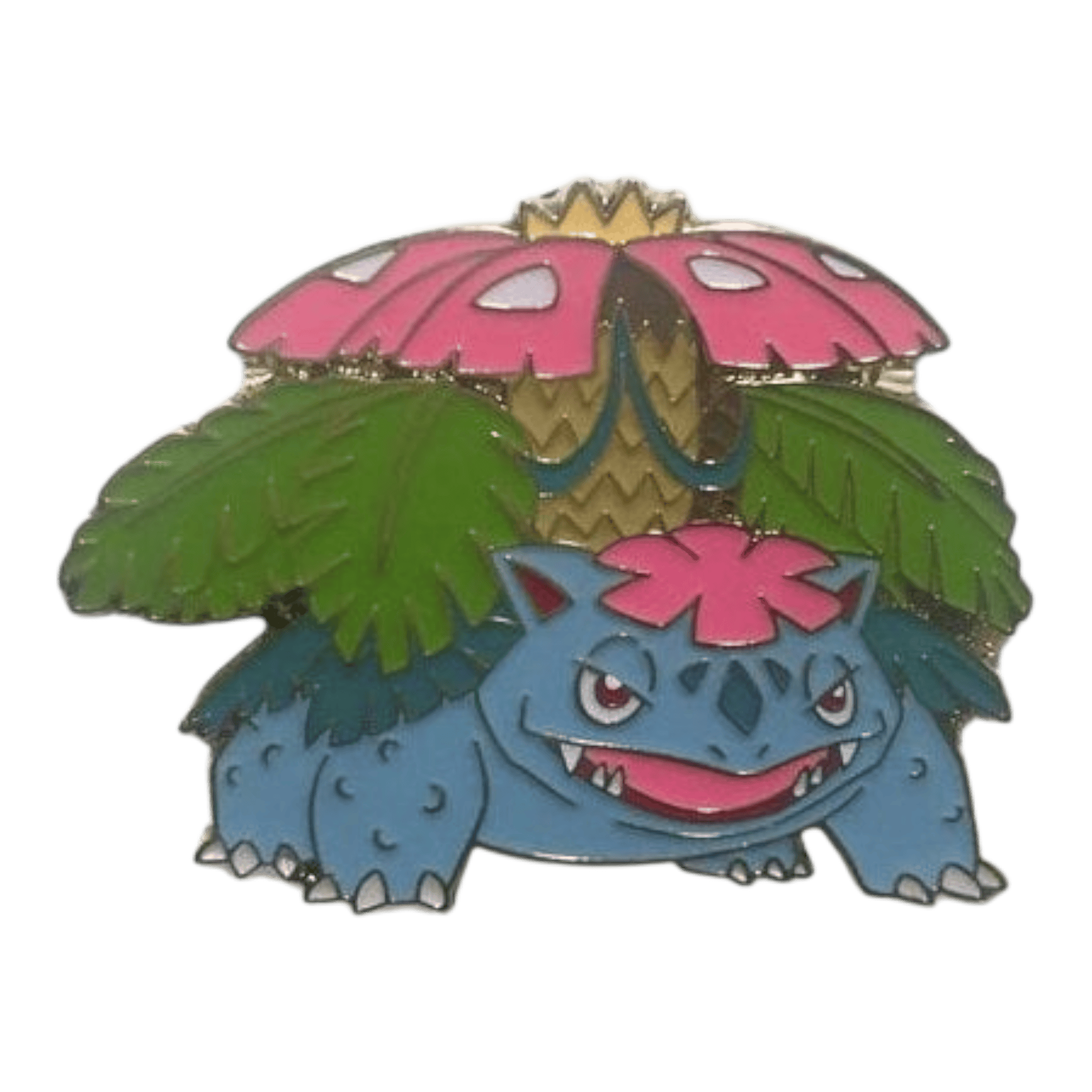 Pokémon Collectors Pin Badge - Mega Venusaur 1 Brightly coloured Mega Venusaur Pokémon pin badge for collectors.