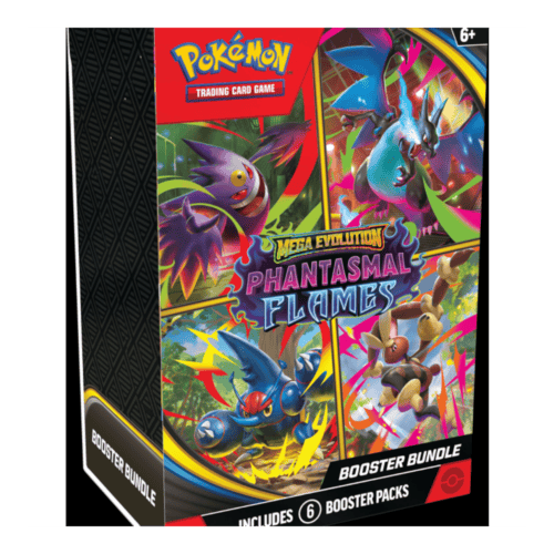 Pokémon Mega Evolution Phantasmal Flames booster pack set for collectors and players.