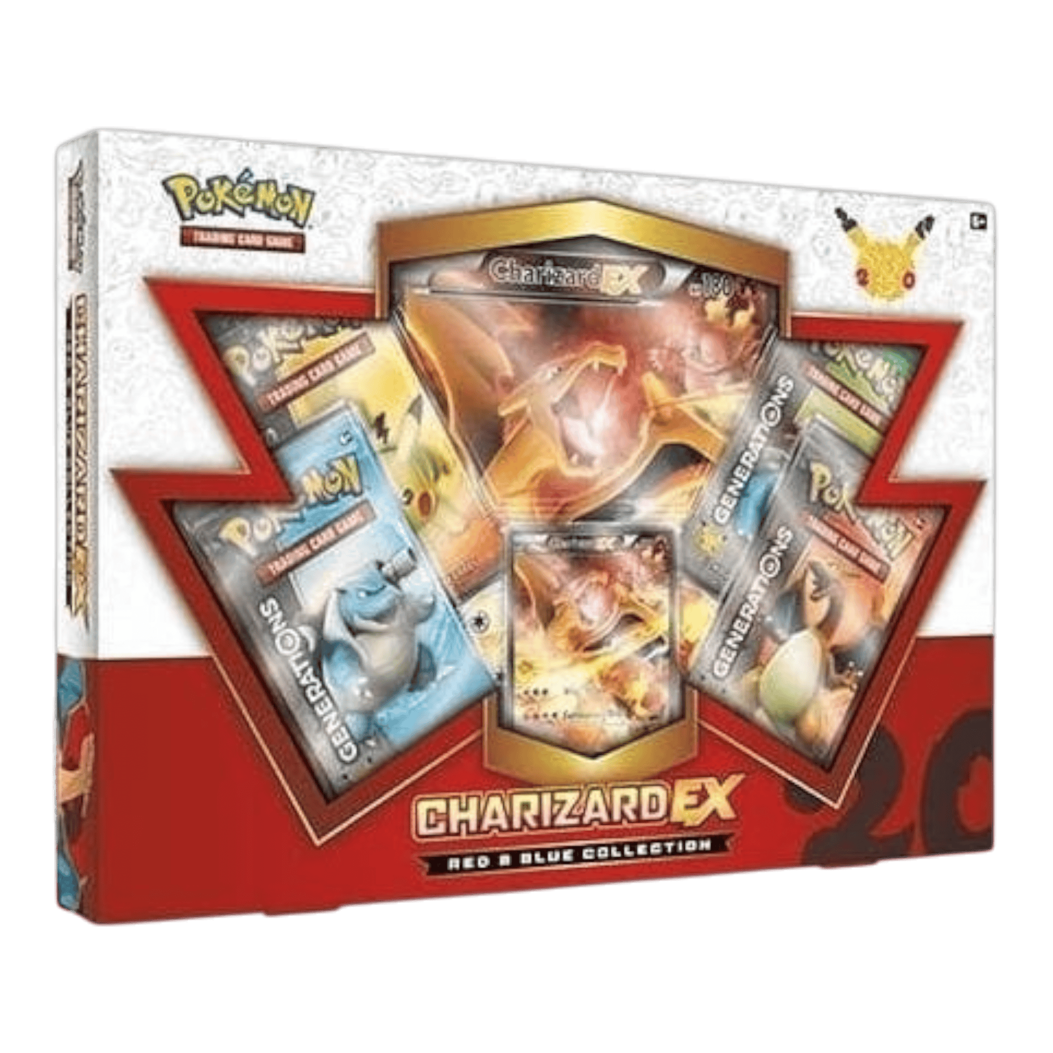 Pokémon Red and Blue Collection: Charizard EX 1 Pokémon Charizard EX trading card from Red and Blue Collection.