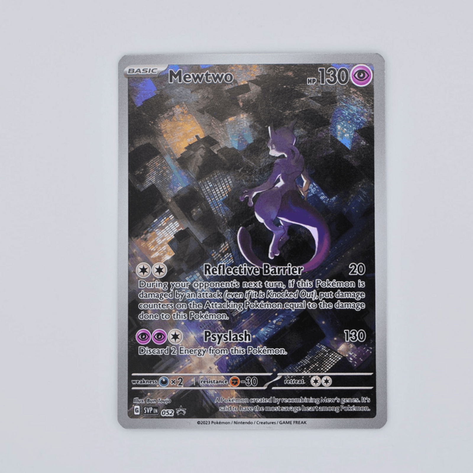 Pokémon Scarlet & Violet 151 Ultra Premium Collection 6 Mewtwo Pokémon trading card from Scarlet & Violet collection.