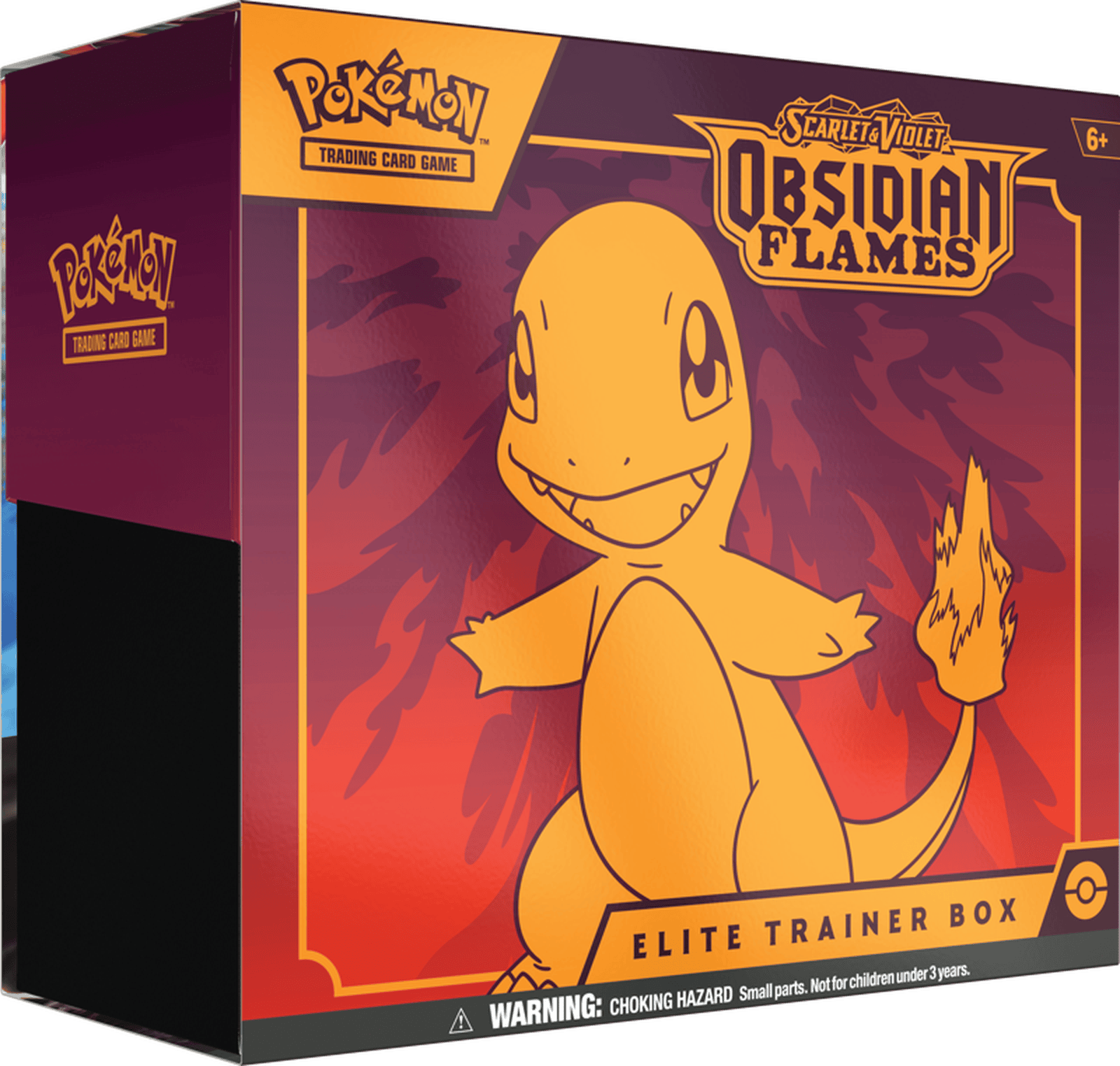 Pokémon Scarlet & Violet Obsidian Flames Elite Trainer Box 1 Pokémon Scarlet & Violet Obsidian Flames Elite Trainer Box with Charizard illustration.