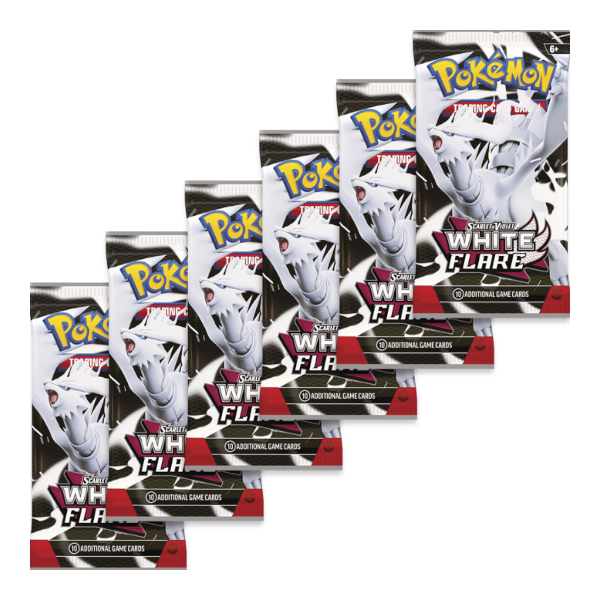 Pokémon Scarlet & Violet White Flare Booster Bundle 2 Pokémon Scarlet & Violet White Flare booster packs for trading card game.