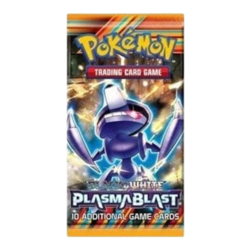 Pokémon Plasma Blast booster pack with 10 cards from Black & White series.