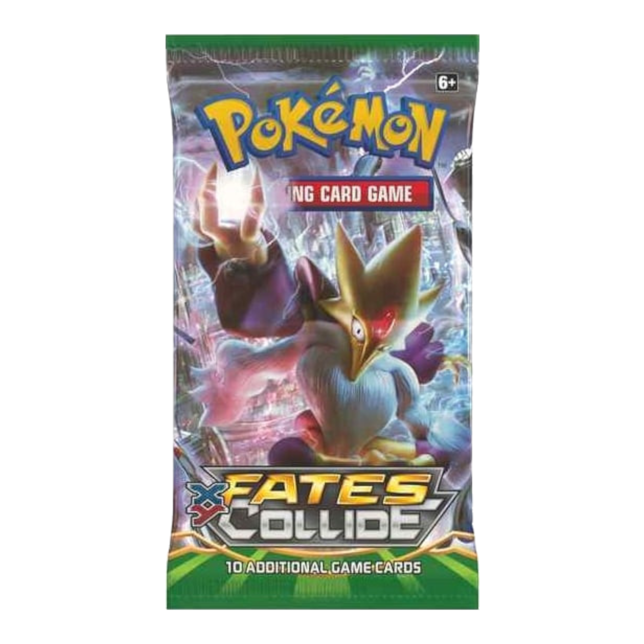 Pokémon XY Fates Collide Booster Pack (10 Cards) 1 Pokémon XY Fates Collide booster pack with 10 cards for trading card game.