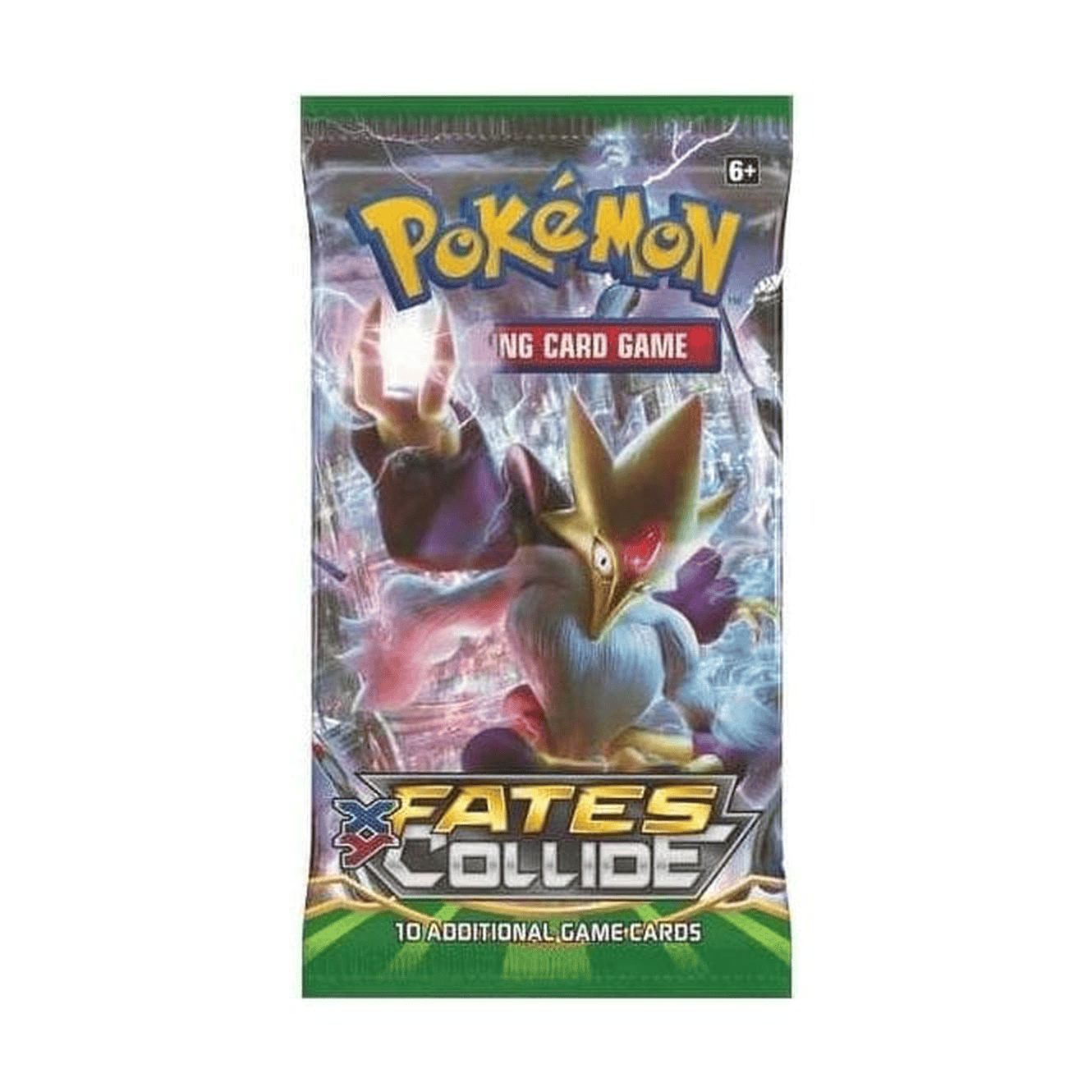 Pokémon XY Fates Collide Booster Pack (10 Cards) 4 Pokémon XY Fates Collide booster pack with 10 cards for trading card game.