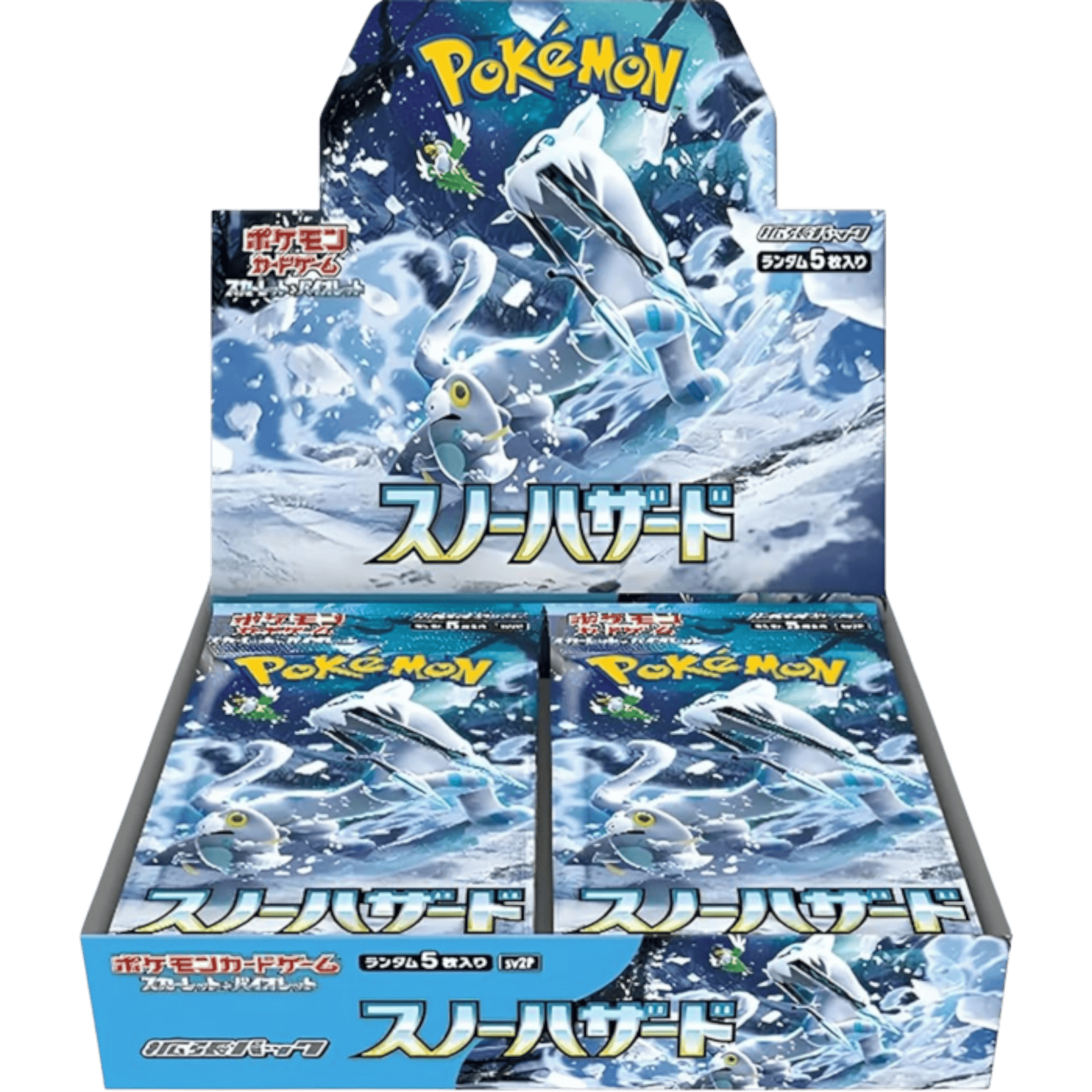 Pokémon Snow Hazard Japanese Booster Box (30 Packs) 1 Pokémon Snow Hazard Japanese Booster Box for Pokémon TCG, featuring icy-themed packs with rare cards.