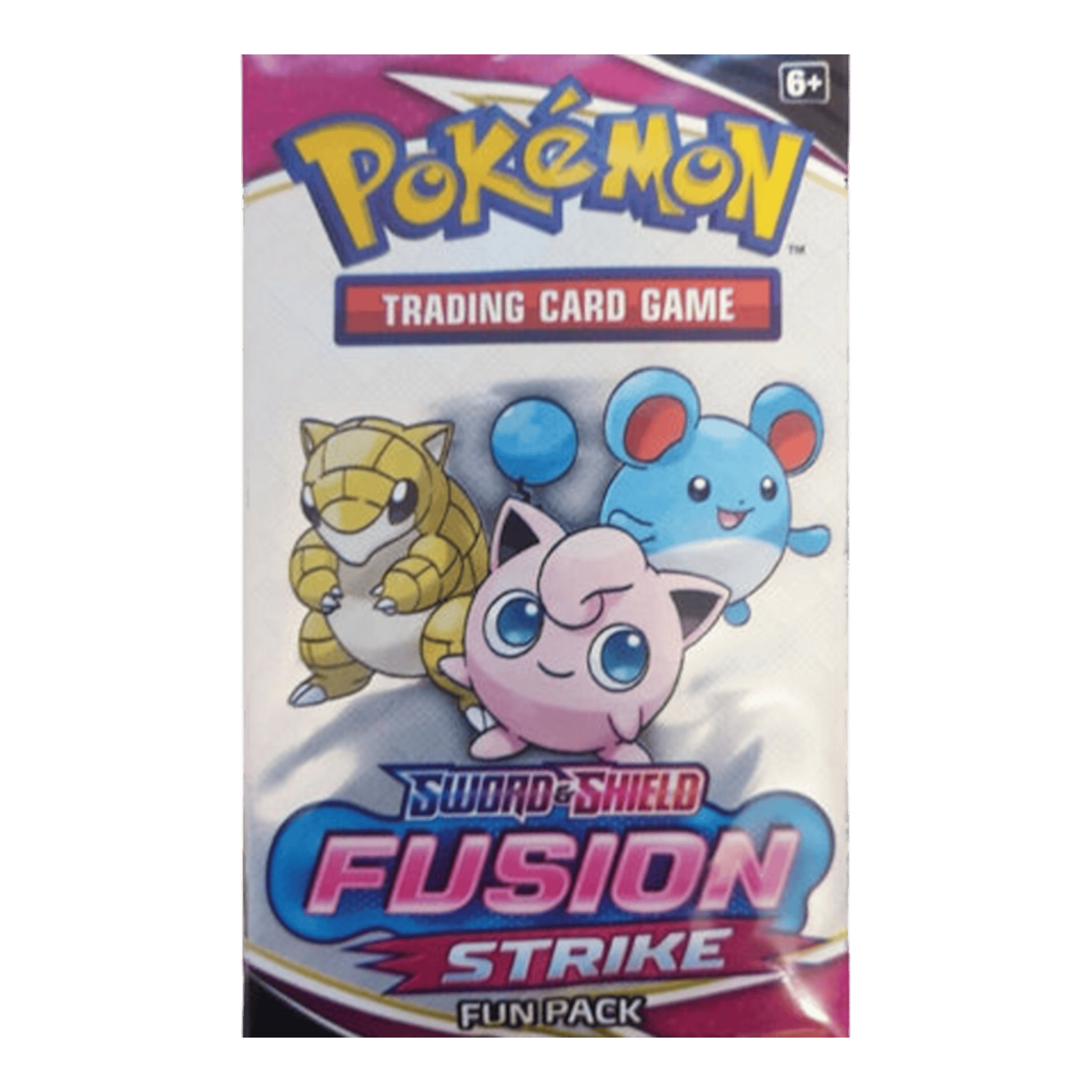 Pokémon Sword & Shield Fusion Strike Fun Pack (3 Cards) 1 Pokémon trading card game Fusion Strike pack with Pokémon characters.