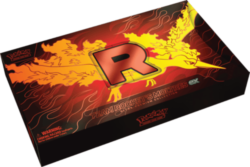 Pokémon Team Rocket Moltres EX Ultra Premium Collection box with artwork.