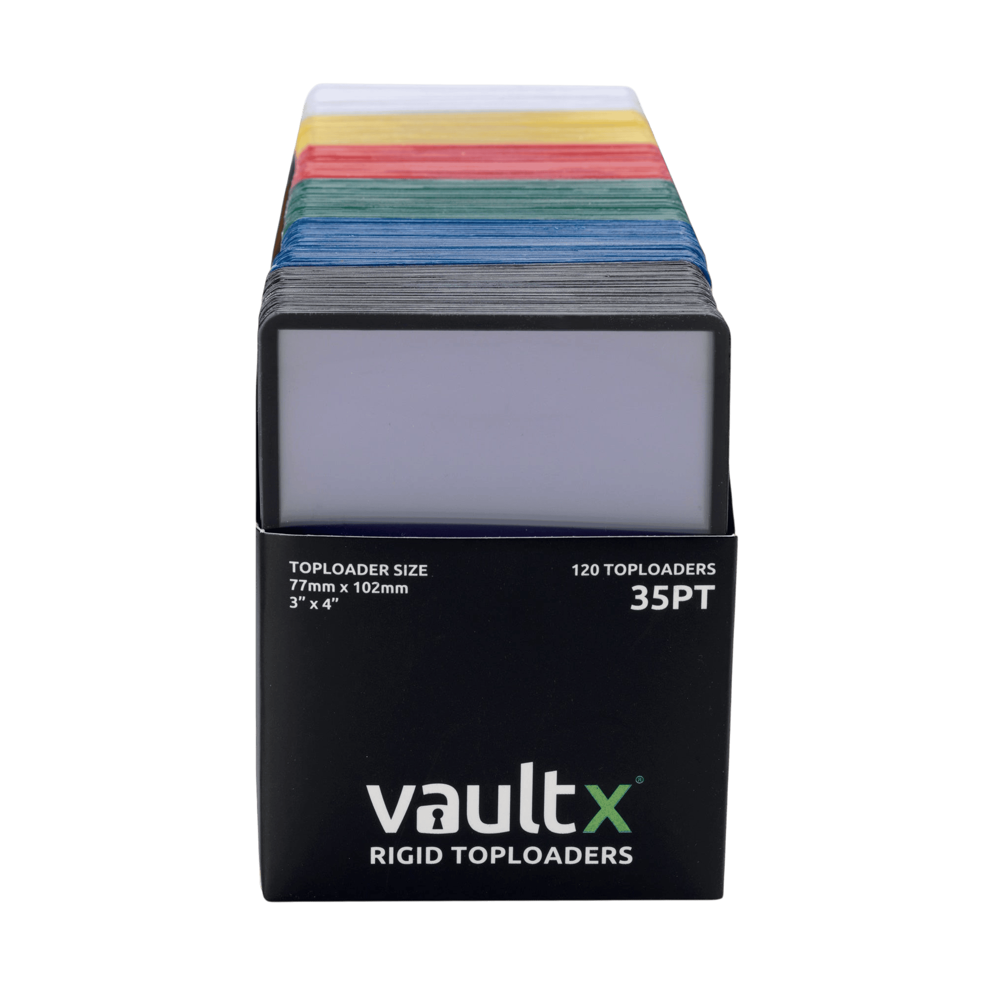 Vault X Seamless Rigid Toploaders 35pt (Colours) (120 Pack) 1 Vault X Seamless Rigid Toploaders 35pt (Colours) (120 Pack)
