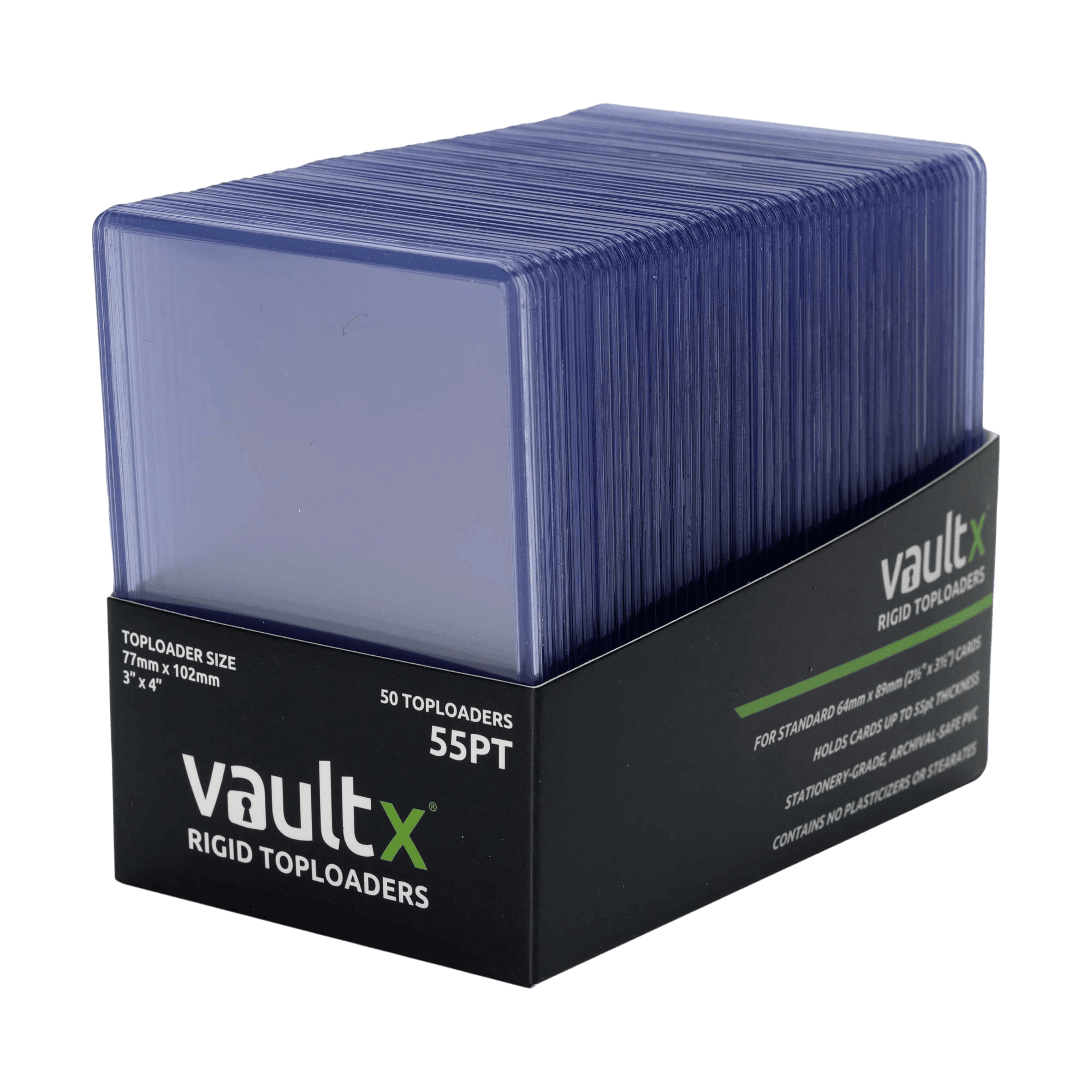 Vault X Seamless Rigid Toploaders 55pt (50 Pack) 2 Vault X Seamless Rigid Toploaders 55pt (50 Pack) - Image 2