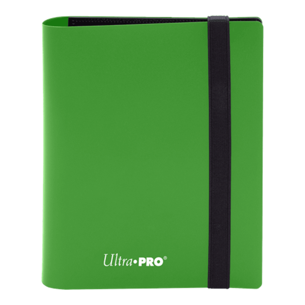 Ultra Pro 2-Pocket Eclipse Lime Green PRO-Binder 1 Eclipse Lime Green PRO-Binder with 2 pockets, ideal for organising trading cards and collectibles.