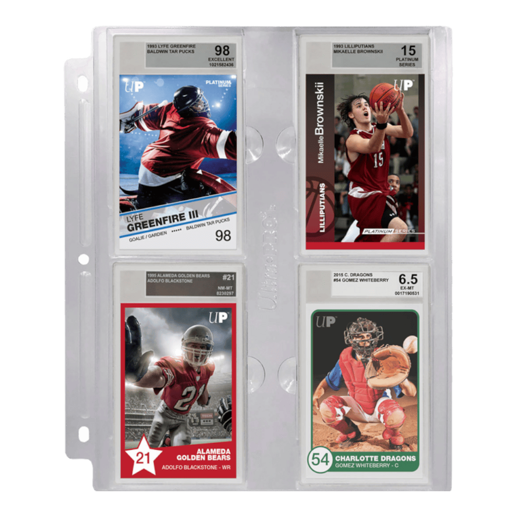 Ultra Pro Page for Graded Beckett Slabs 1ct 1 High-quality graded Beckett slabs for sports card collectors.