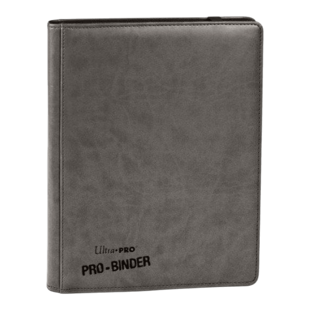 Ultra Pro Premium Pro Binder - Grey 1 Pro binder for trading cards in grey, durable and high-quality storage solution.