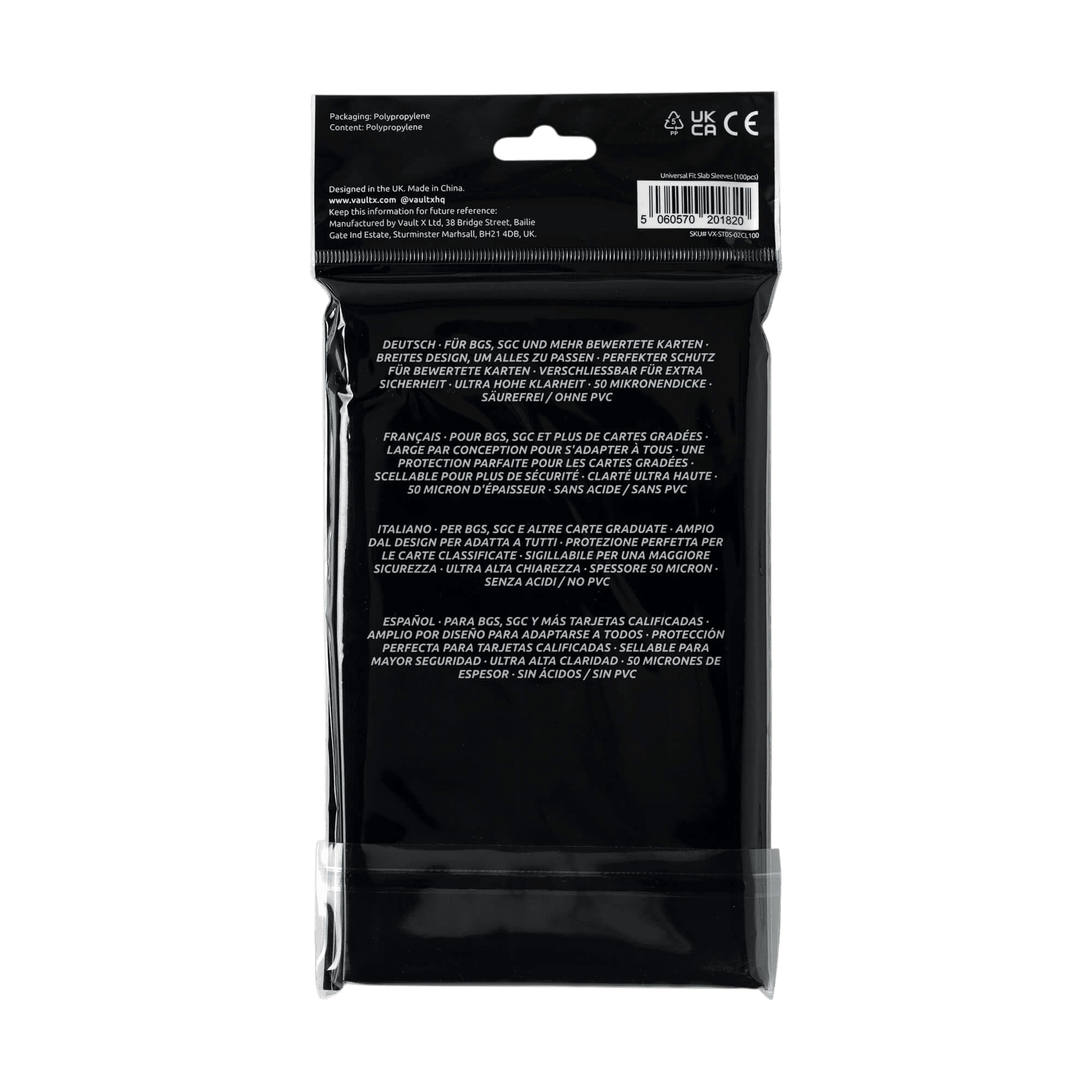 Vault X Universal Fit Slab Sleeves (100 Pack) 3 Vault X Universal Fit Slab Sleeves (100 Pack) - Image 3