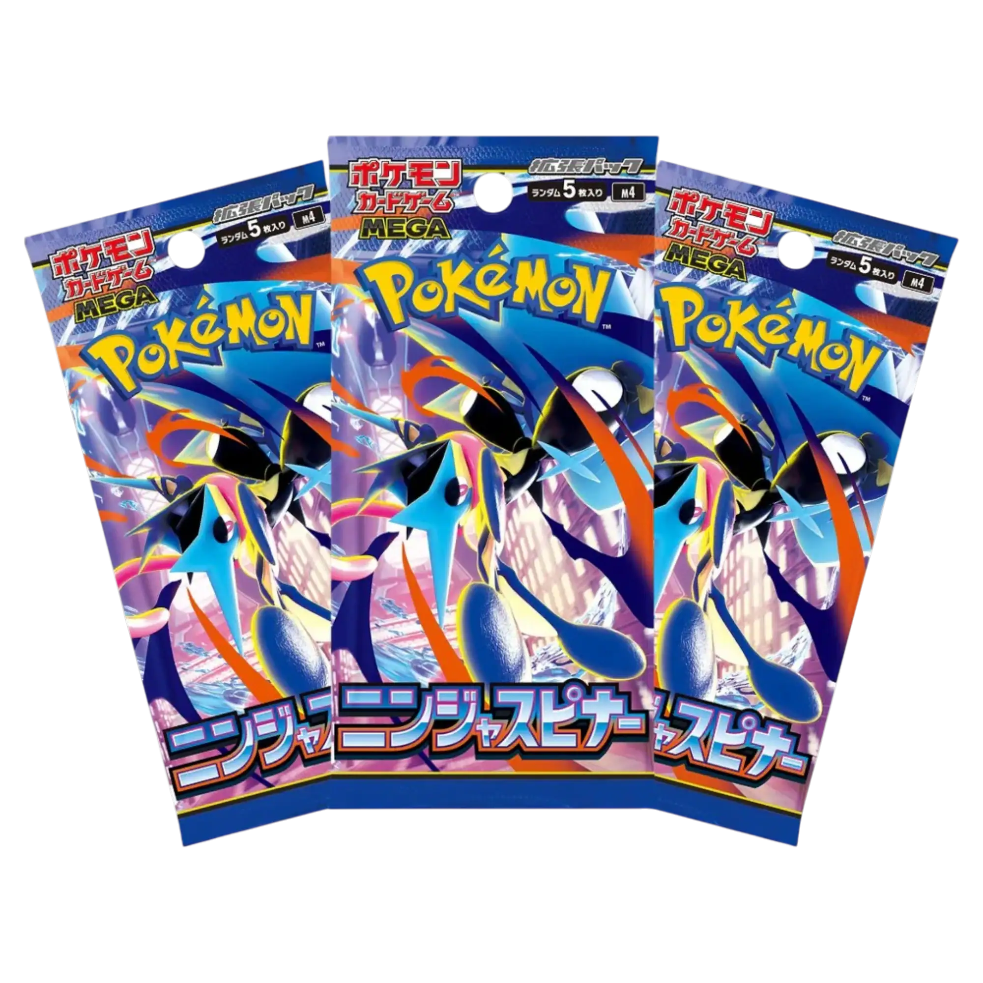 Pokémon M4 Ninja Spinner Japanese Booster Pack x 3 1 Pokémon M4 Ninja Spinner Japanese Booster Pack x 3