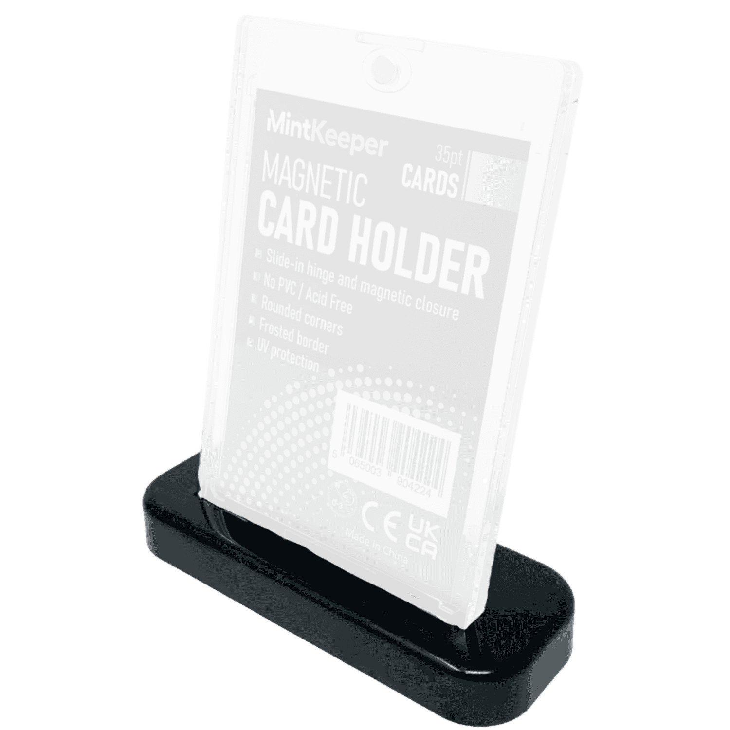 MintKeeper Black Magnetic Card Holder Stands 5 Pack 1 MintKeeper Black Magnetic Card Holder Stands 5 Pack