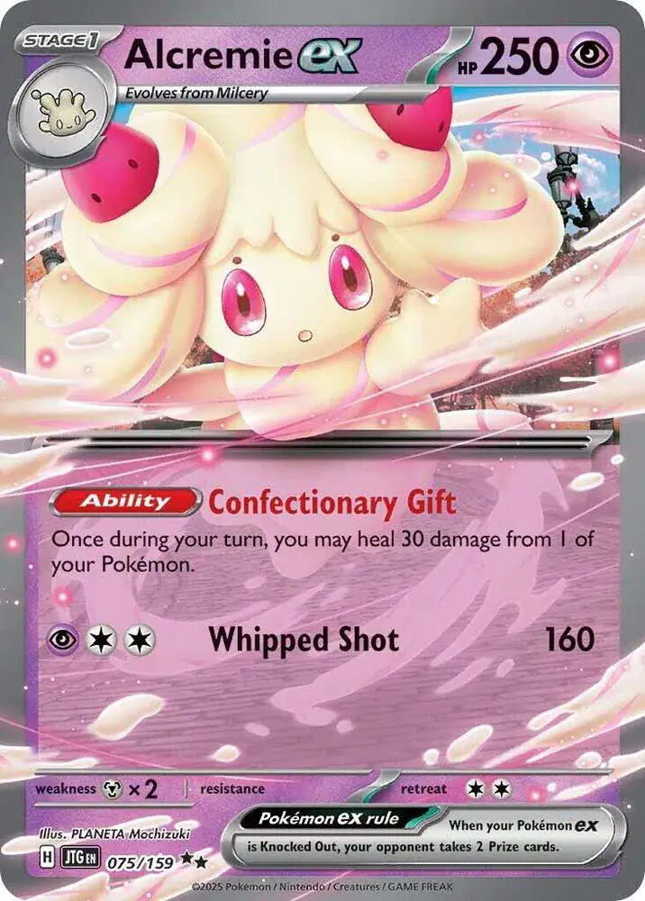 Alcremie ex 075/159 - Double Rare - Near Mint – Journey Together – Single Pokémon Card 1 Alcremie ex 075/159 - Double Rare - Near Mint – Journey Together – Single Pokémon Card
