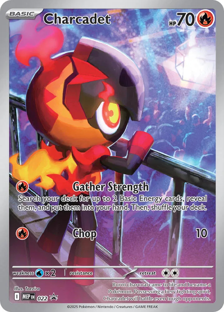 Charcadet - 022/71 - Promo - Near Mint – Mega Evolution Promos – Single Pokémon Card 1 Charcadet - 022/71 - Promo - Near Mint – Mega Evolution Promos – Single Pokémon Card