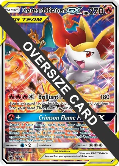 Charizard & Braixen GX (SM Black Star Promo)