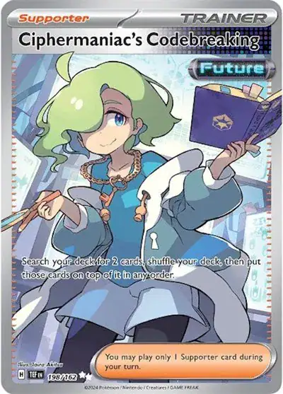 Ciphermaniac's Codebreaking 198/162 - Ultra Rare - Near Mint – Temporal Forces – Single Pokémon Card 1 Ciphermaniac's Codebreaking 198/162 - Ultra Rare - Near Mint – Temporal Forces – Single Pokémon Card