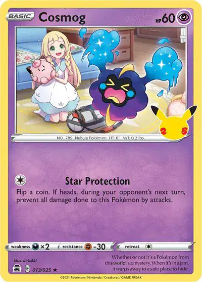 Cosmog 013/025 - Holofoil - Near Mint – Celebrations – Single Pokémon Card 1 Cosmog 013/025 - Holofoil - Near Mint – Celebrations – Single Pokémon Card