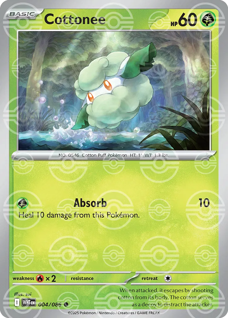 Cottonee (Poke Ball Pattern)