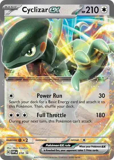 Cyclizar ex 018/314 - Holofoil - Near Mint – Scarlet & Violet Promo – Single Pokémon Card 1 Cyclizar ex 018/314 - Holofoil - Near Mint – Scarlet & Violet Promo – Single Pokémon Card