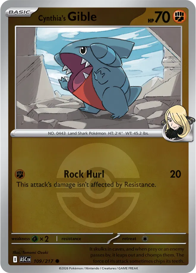 Cynthia's Gible (Poke Ball)