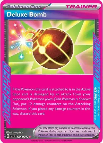 Deluxe Bomb 134/142 - Holofoil - Near Mint – Stellar Crown – Single Pokémon Card 1 Deluxe Bomb 134/142 - Holofoil - Near Mint – Stellar Crown – Single Pokémon Card