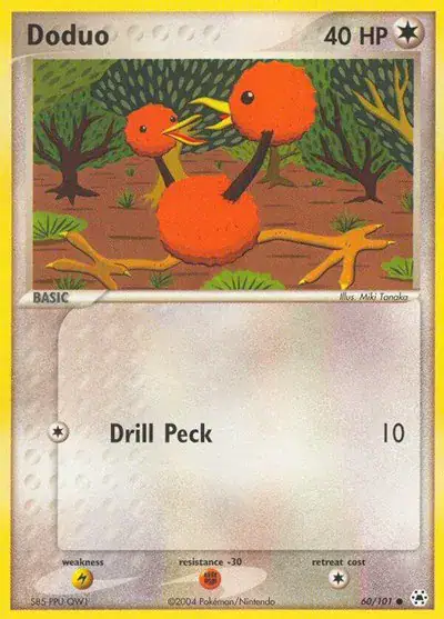 Doduo 60/101 - Normal - Near Mint – EX Hidden Legends – Single Pokémon Card 1 Doduo 60/101 - Normal - Near Mint – EX Hidden Legends – Single Pokémon Card
