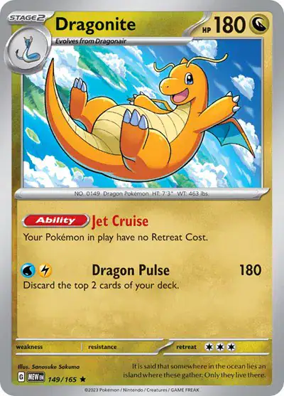 Dragonite 149/165 - Holofoil - Near Mint – SV: 151 (EN) – Single Pokémon Card 1 Dragonite 149/165 - Holofoil - Near Mint – SV: 151 (EN) – Single Pokémon Card