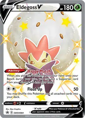 Eldegoss V SWSH084 - Promo - Near Mint – Sword & Shield Promos – Single Pokémon Card 1 Eldegoss V SWSH084 - Promo - Near Mint – Sword & Shield Promos – Single Pokémon Card