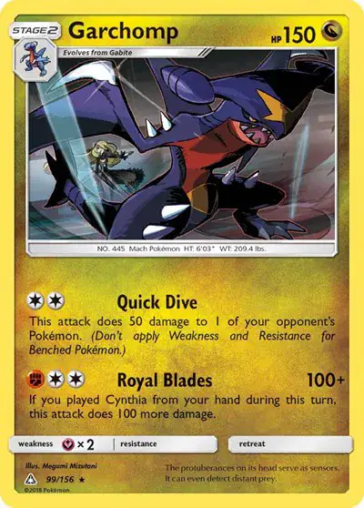 Garchomp 99/156 - Holofoil - Near Mint – Ultra Prism – Single Pokémon Card 1 Garchomp 99/156 - Holofoil - Near Mint – Ultra Prism – Single Pokémon Card