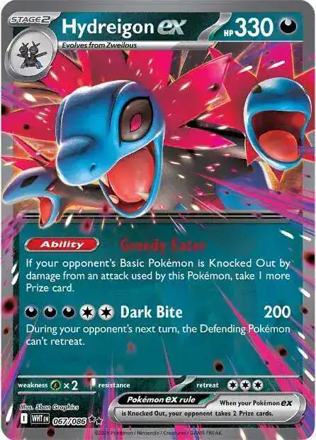 Hydreigon ex 067/086 - Holofoil - Near Mint – White Flare – Single Pokémon Card 1 Hydreigon ex 067/086 - Holofoil - Near Mint – White Flare – Single Pokémon Card