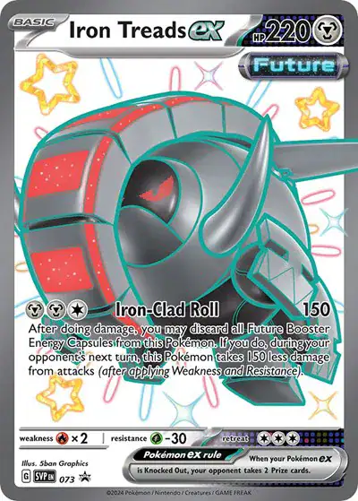 Iron Treads ex 073 - Promo - Near Mint – Scarlet And Violet Promos – Single Pokémon Card 1 Iron Treads ex 073 - Promo - Near Mint – Scarlet And Violet Promos – Single Pokémon Card
