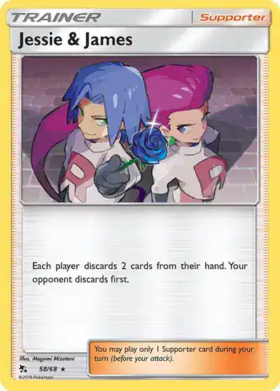 Jessie & James 58/68 - Holofoil - Near Mint – Hidden Fates – Single Pokémon Card 1 Jessie & James 58/68 - Holofoil - Near Mint – Hidden Fates – Single Pokémon Card