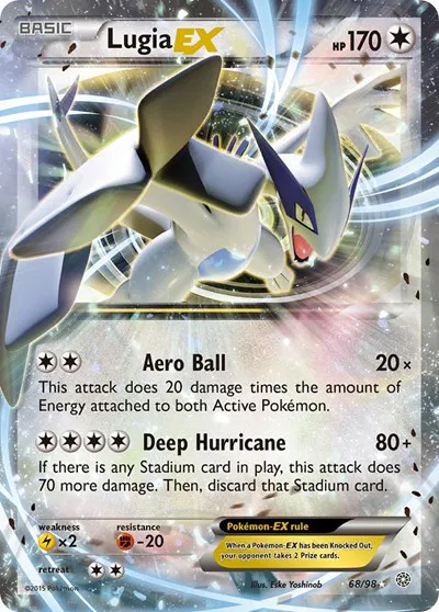 Lugia EX 68/98 - Ultra Rare - Near Mint – Ancient Origins – Single Pokémon Card 1 Lugia EX 68/98 - Ultra Rare - Near Mint – Ancient Origins – Single Pokémon Card